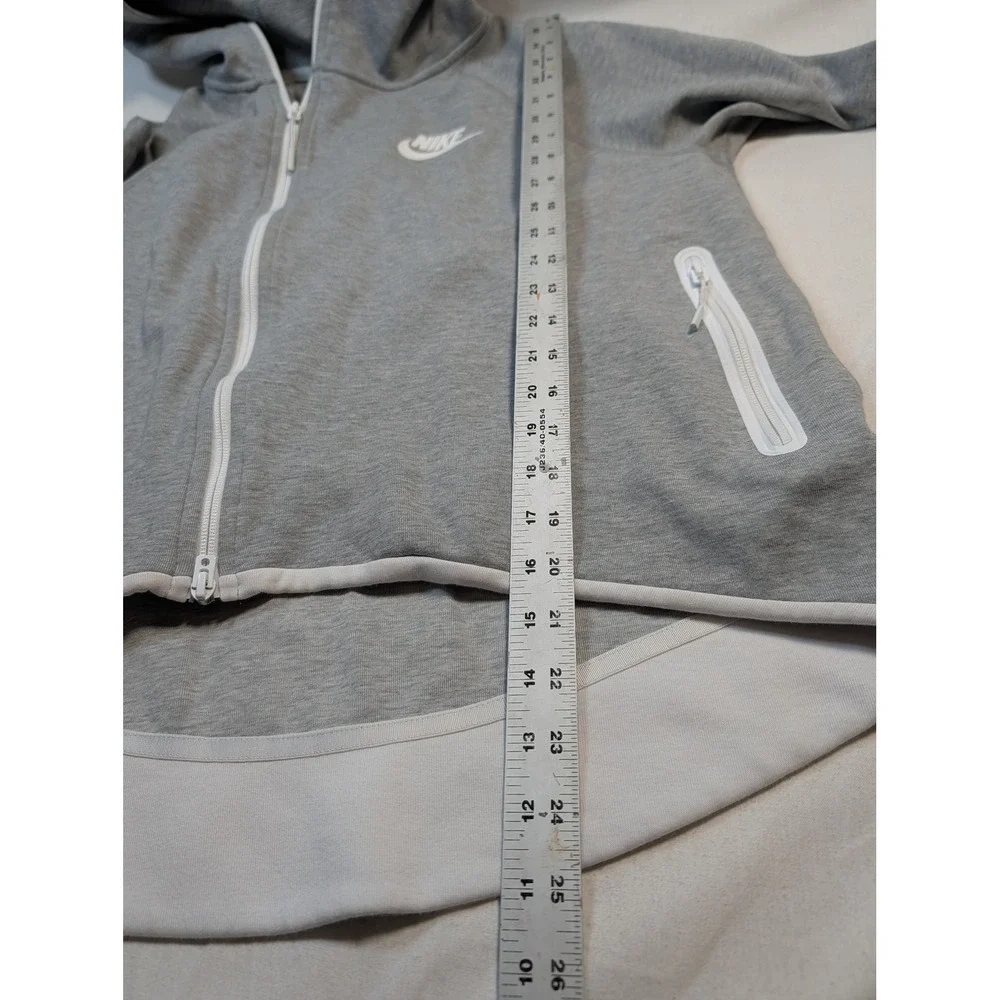 Nike Women Tech Fleece Full Zip Hoodie Medium Grey 930757-063